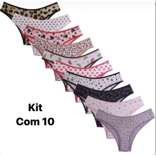 Kit calcinhas basicas conforto suede dia a dia promoção