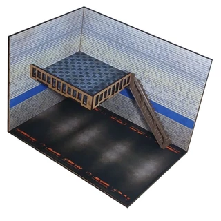 kit para montar Diorama Cenário para miniaturas Hotwheels MDF Laser