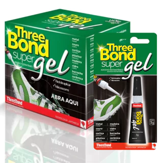 Cola Super Gel Threebond Fixação Extra Forte para Tênis e Mais Caixa com 24 Unidades