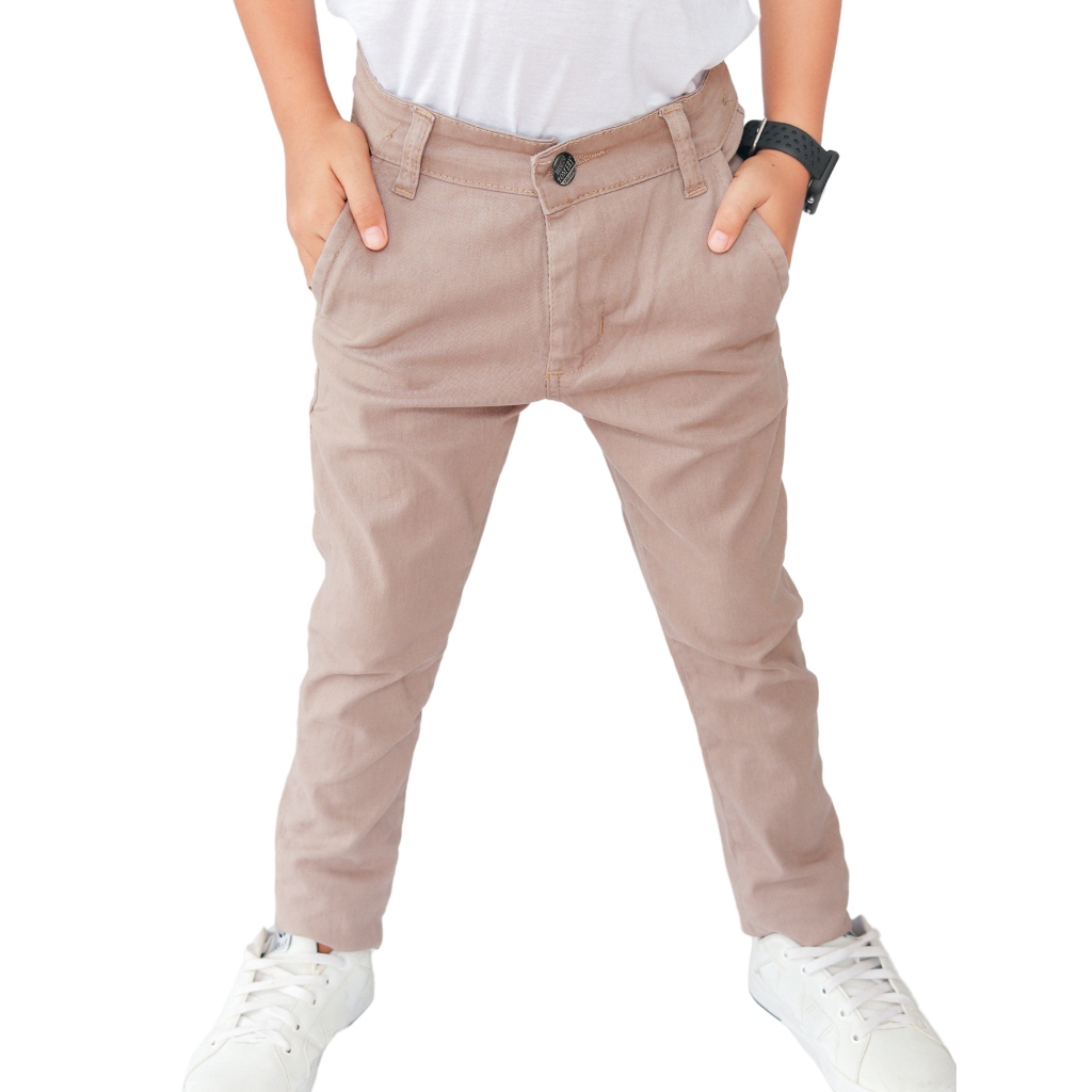 Menino Cor De CalÃ§a Caqui Cor Caqui CalÃ§a Calça Infantil Menino