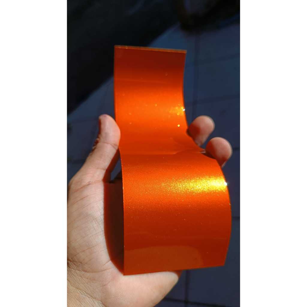 Tinta base poliéster Orange flame perolizado Base+efeito 450ml