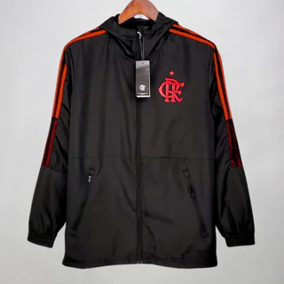Casaco do Flamengo Preto 2024, Blusão de Time, Futebol Home, Jaqueta Masculina, Feminina, Corta Vento Lançamento, Linha Premium Tailandesa em Promoção, Manto do Mengão, Rubro Negro, Versão Torcedor Adulto, Alta Qualidade, Envio Imediato