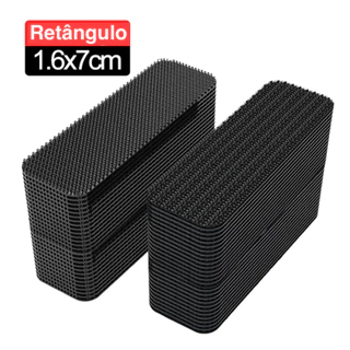 10/20 Unidades Tiras Velcros fecho de contato (Macho+Femea) Autoadesivo Preto 1,6cm x 7cm Marca OFC