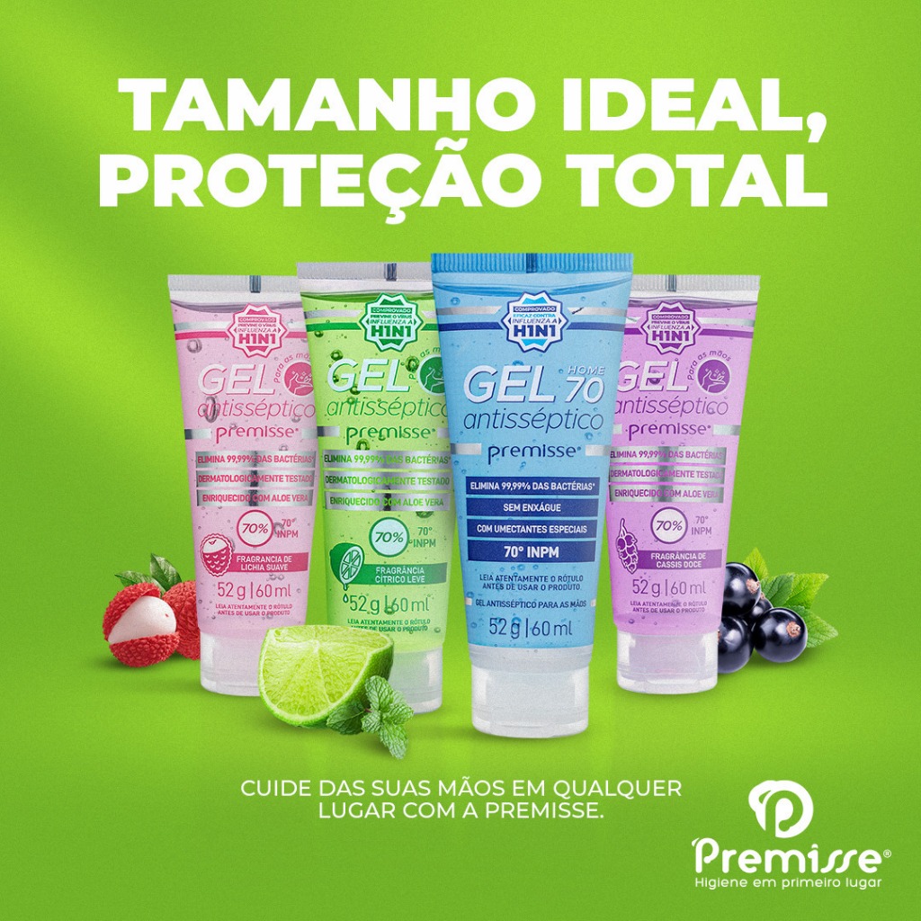 Gel Antisseptico Premisse 80ml | Shopee Brasil