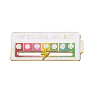 Pin / Broche Bateria Social Esmaltado