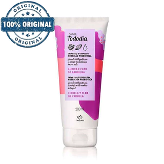 Natura Creme Desodorante Nutritivo para o Corpo Tododia Ameixa e Flor de Baunilha 200 ml