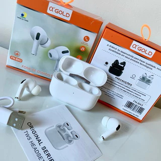 Fone Ouvido Pods Pro AGold FN-BA3 Bluetooth 5.3 Sem Fio com Microfone para IOS e Android