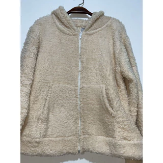 Inverno Casaco Feminino Peludo de Cor Sólida para Outono e Inverno, com Zíper Central, Capuz e Bolsos Frontais