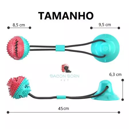 Push ball com corda e ventosa