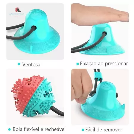 Push ball com corda e ventosa