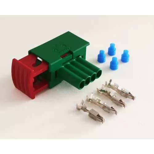 Kit Plug Conector Soquete Femea 4 Vias Farol Gm Vectra Bifocal Original