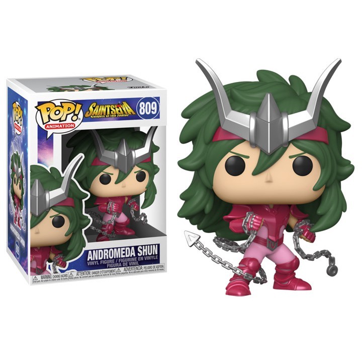 Funko Pop Saint Seiya Cavaleiros do Zodíaco Shun 809 Caixa Danificada Olhe Fotos