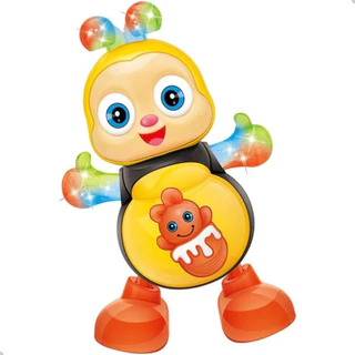 Abelha Dançarina de Brinquedo Toca Música Dança e Acende Luzes Infantil Criança Bebe Presente