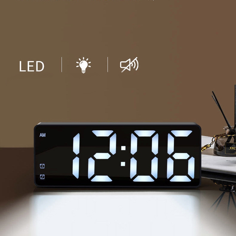 Relógio De Led Digital Mesa Despertador Com Despertador Data E Temperatura Colorido Linha Premium