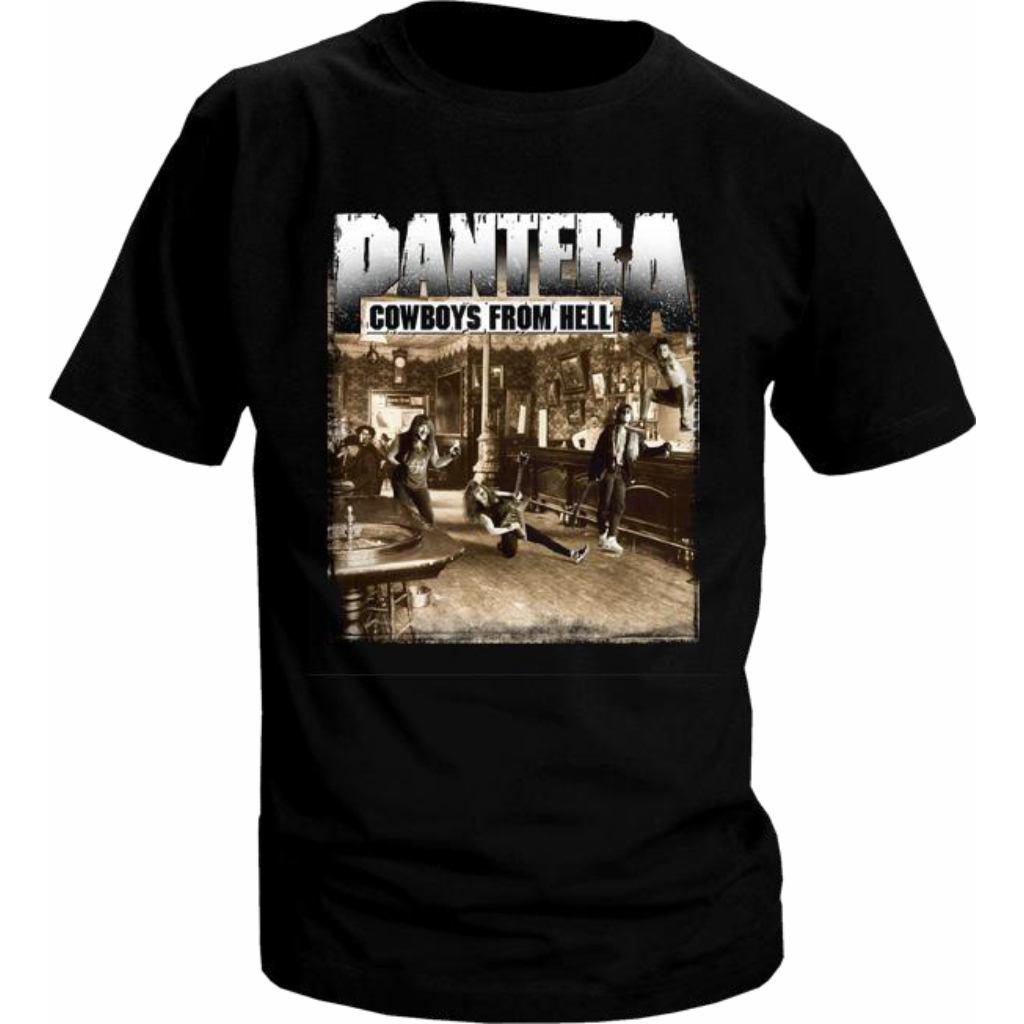 Felpa Ufficiale Pantera Cowboys From Hell – Nera, Alta Densità, Stampa Front/back, Your Doom