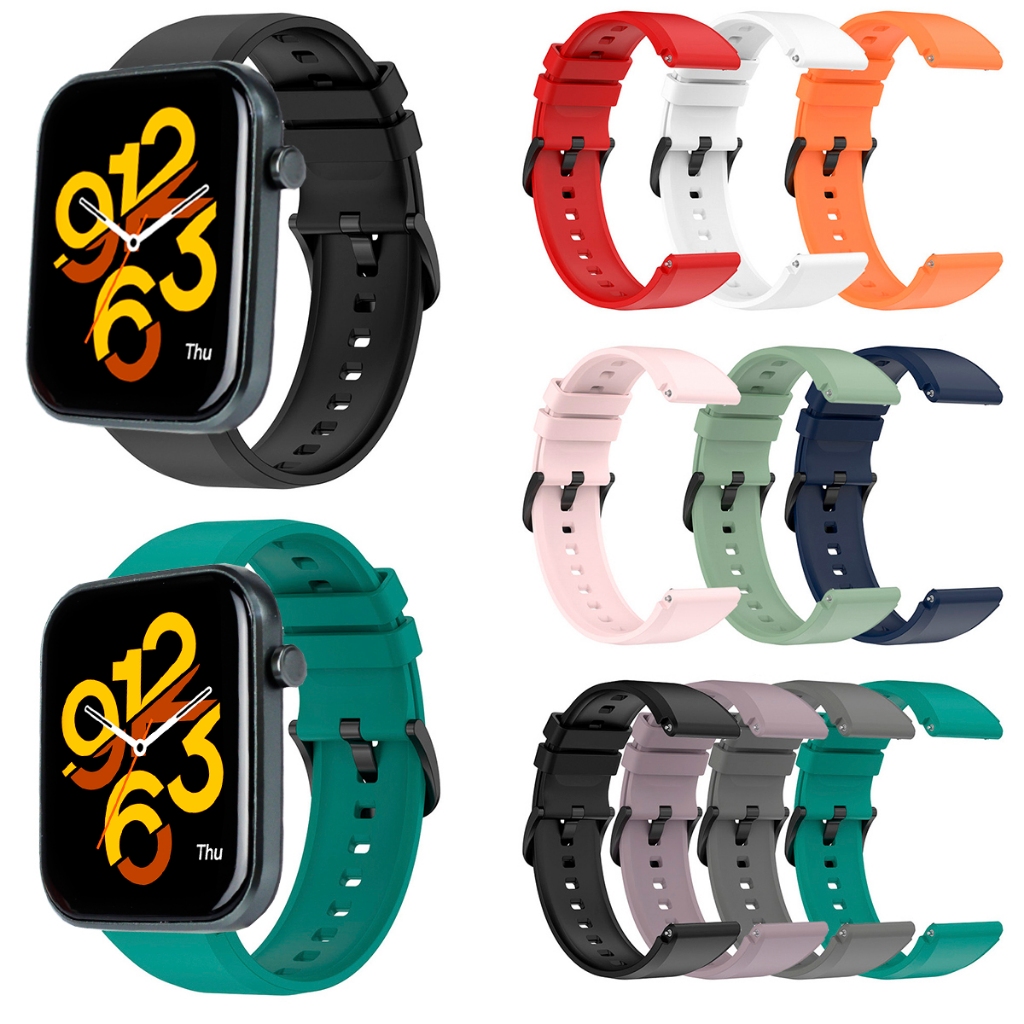 Pulseira 22mm Compativel Com Haiz My Watch I Slim em Silicone ajustavel macia