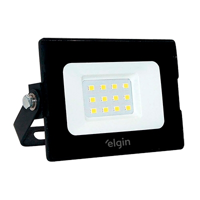 Kit 2 Refletores Led Elgin 10w Branco Frio 6500k Bivolt Econômico