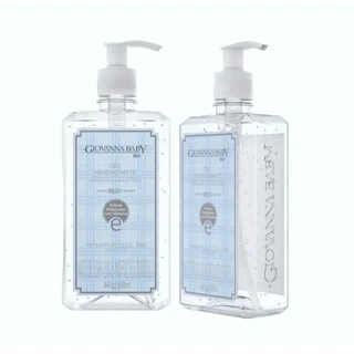 Kit 2 Frascos Giovanna Baby Blue Álcool Gel 70% Antisséptico 500ml