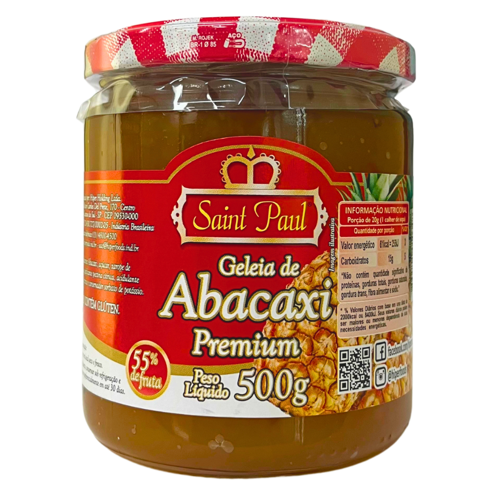 Geleia De Abacaxi Pote Grande Premium Saint Paul 500G