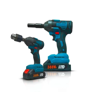 Chave De Impacto Furadeira 2 Bicos 02 Baterias 388vf 520n.m.