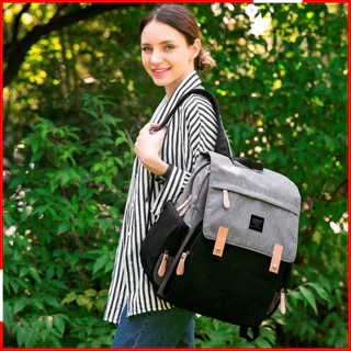 Bolsa Mochila Maternidade Bebê Térmica Original Aiebao Luxury Impermeável Multifuncional Oxford 600D