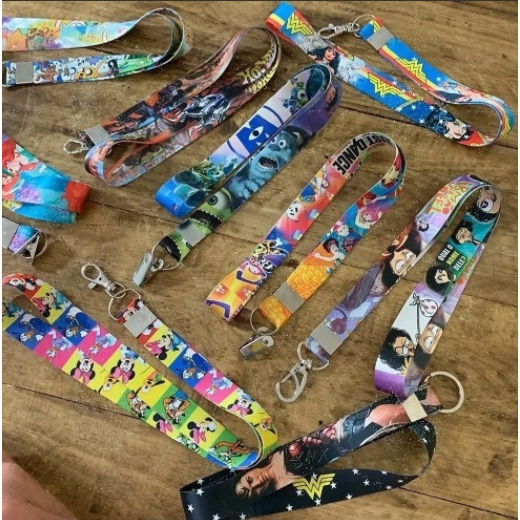 Cordão Personalizado Crachá Chaveiro Com Trava De Segurança