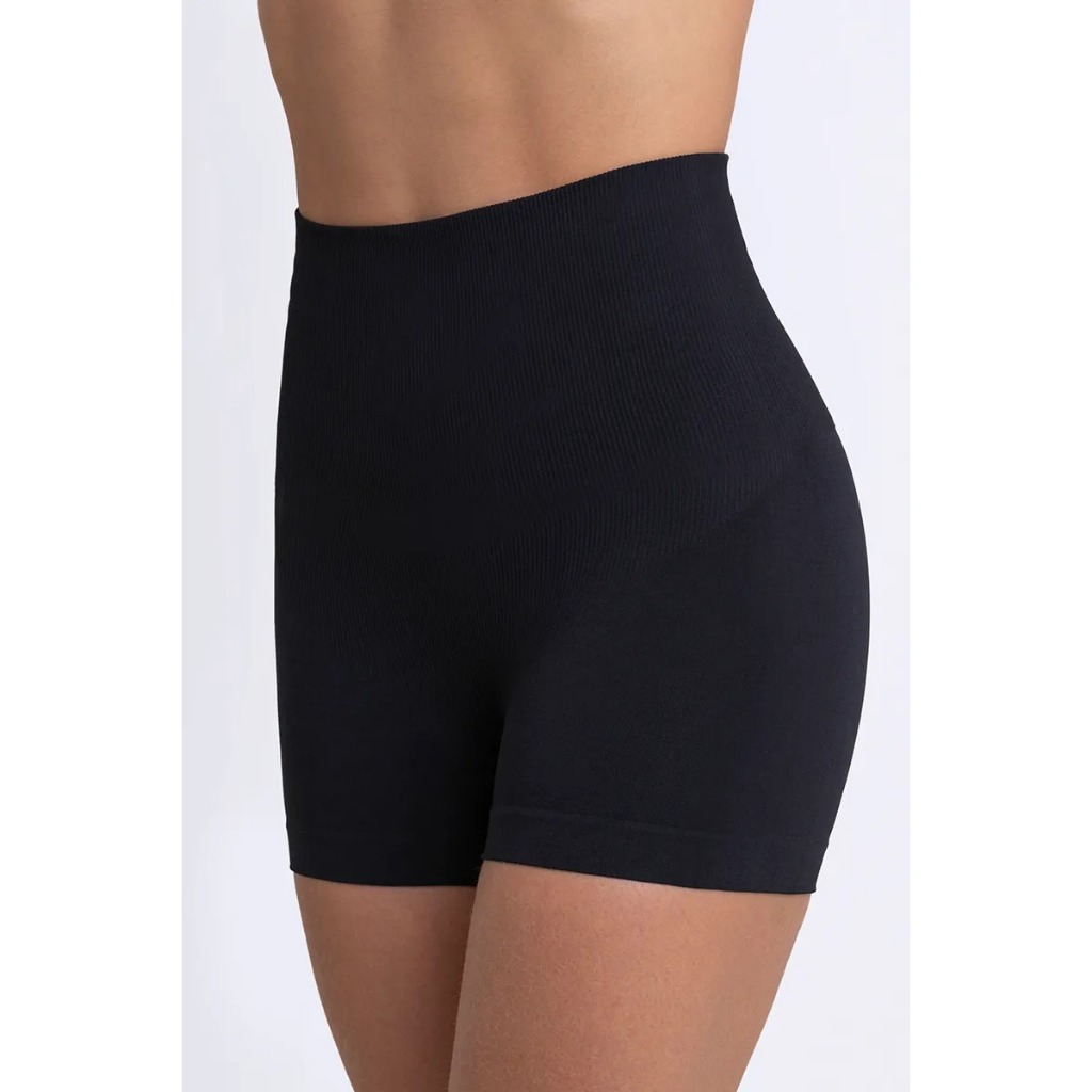 Calcinha Boxer Box Feminina Preta Bege Lupo Modeladora Comprime Barriga ...