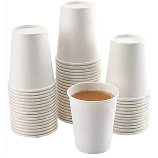 Copo de Papel Para Café ou Chá Biodegradável Kit c/ 50un - 120ml/180ml/240ml