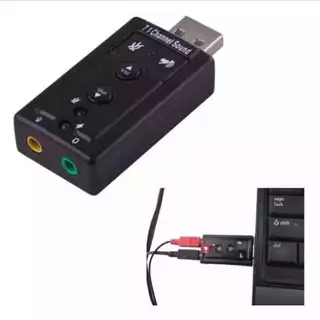 Placa De Som Usb 7.1 Canais Adaptador AUDI