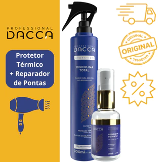 Protetor Térmico Capilar Profissional Fluído Para Escova Termoativado + Reparador de Pontas