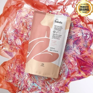 REFIL NATURA TODODIA CREME CORPORAL NOZ PECÃ E CACAU NUTRIÇÃO PREBIÕTICA 400 ML.