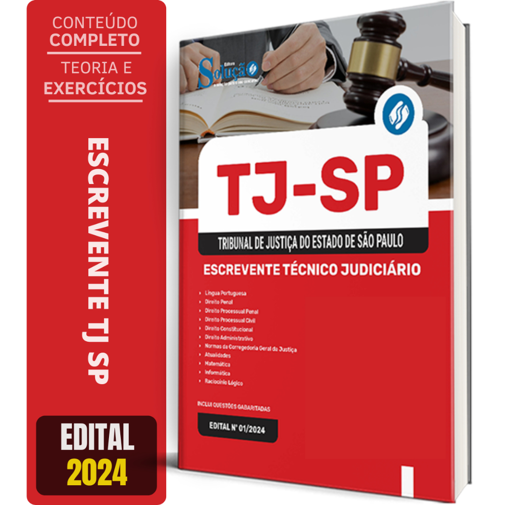 Apostila TJ SP - Escrevente Técnico Judiciário | Shopee Brasil