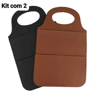Kit 2 Lixeiras Automotiva Carro Lixo Porta Objeto/Porta celular/Carregador