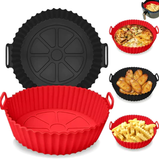 Forma de Silicone Flexível Forro Para Fritadeira Air Fryer Forno e Microondas Lavável em Oferta na Shopee