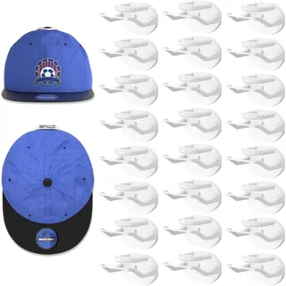 24/48pcs Suporte De Gancho De Chapéu Adesivo Para Bonés De Baseball Minimalista Parede Quarto 2 Cor