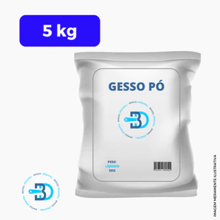 Gesso Em Pó 5kg - secagem Rápida Artesanato E Reparos