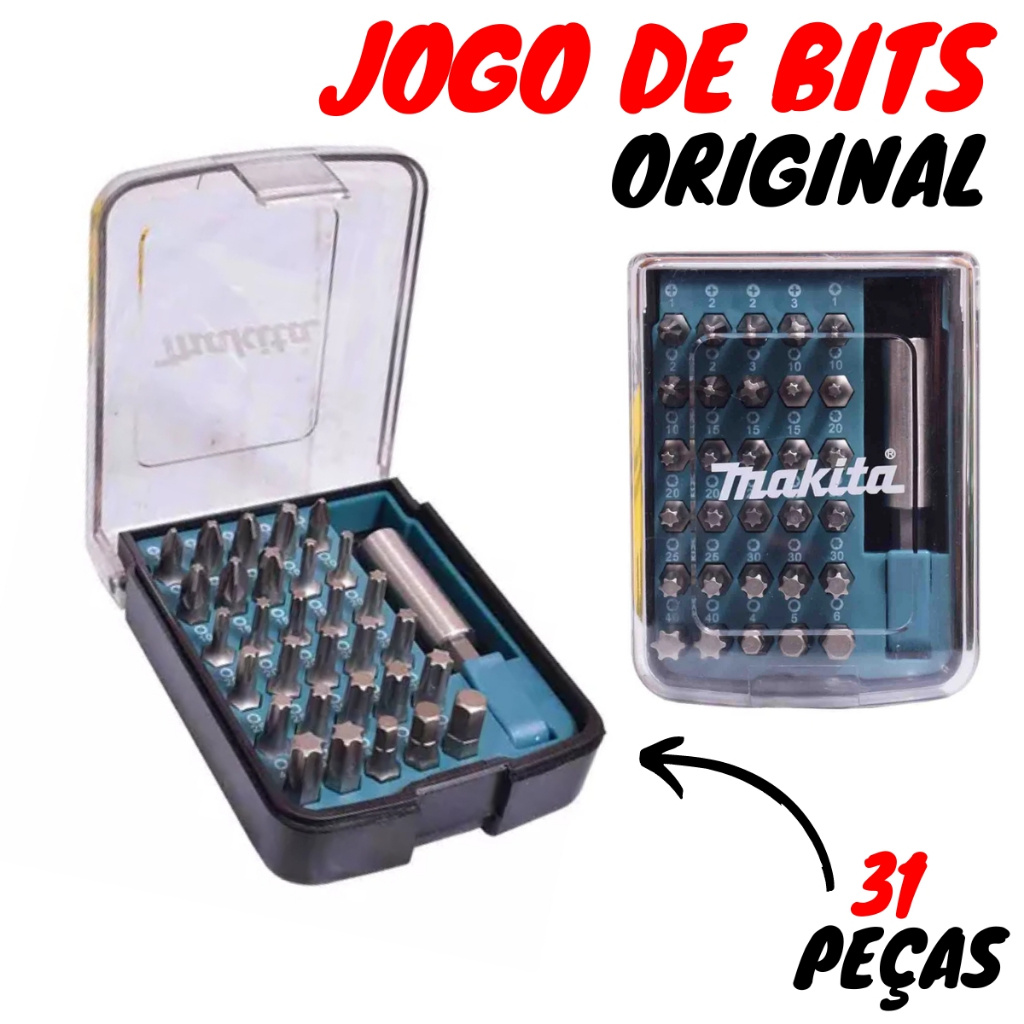 Jogo de Bits 31 Peças D-34936 Original Makita
