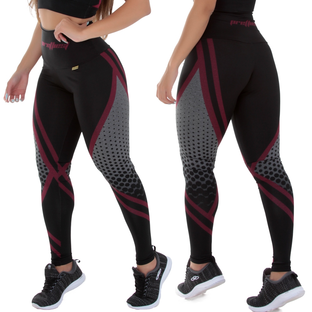 Legging Mescla Sublimada Zero Transparência