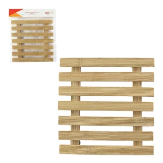 Descanso para Panela de Bambu Leve Antiderrapante Estiloso Funcional Resistente Durável Cozinha Proteção Anti Arranhão