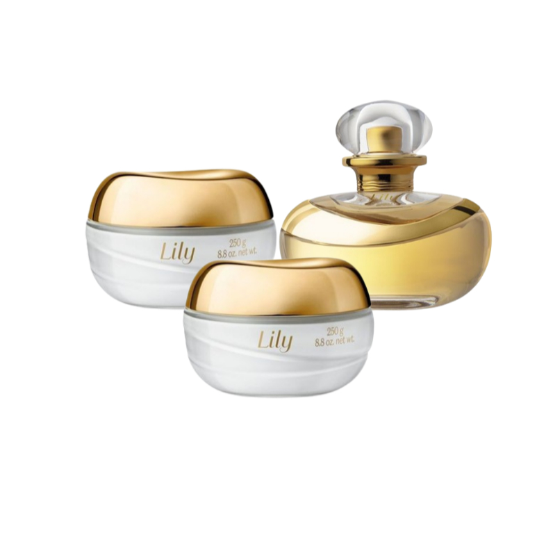 Kit Lily- 2 Creme Hidratante Corporal + 1 Perfume | Shopee Brasil
