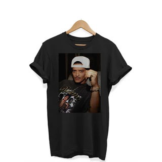 Camiseta Camisa Blusa Unissex Algodão bruno mars cantor pop