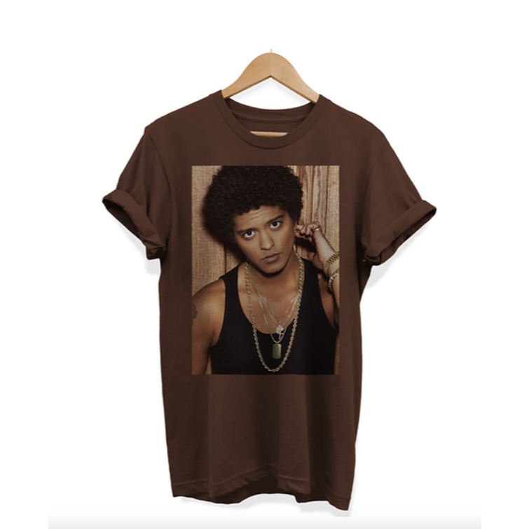 Camiseta Camisa Blusa Unissex Algodão bruno mars cantor pop