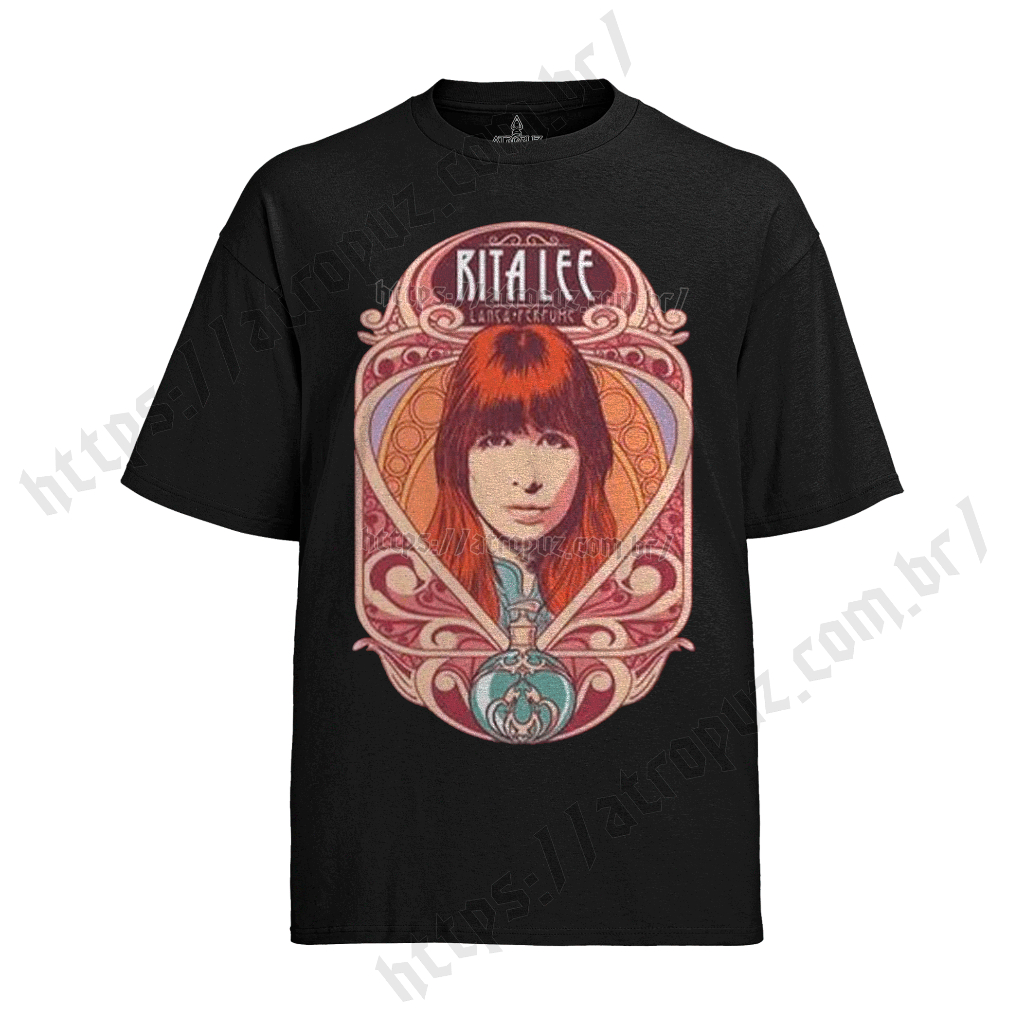 Camiseta Algodão Unissex Tshirt Rita Lee Lança Perfume