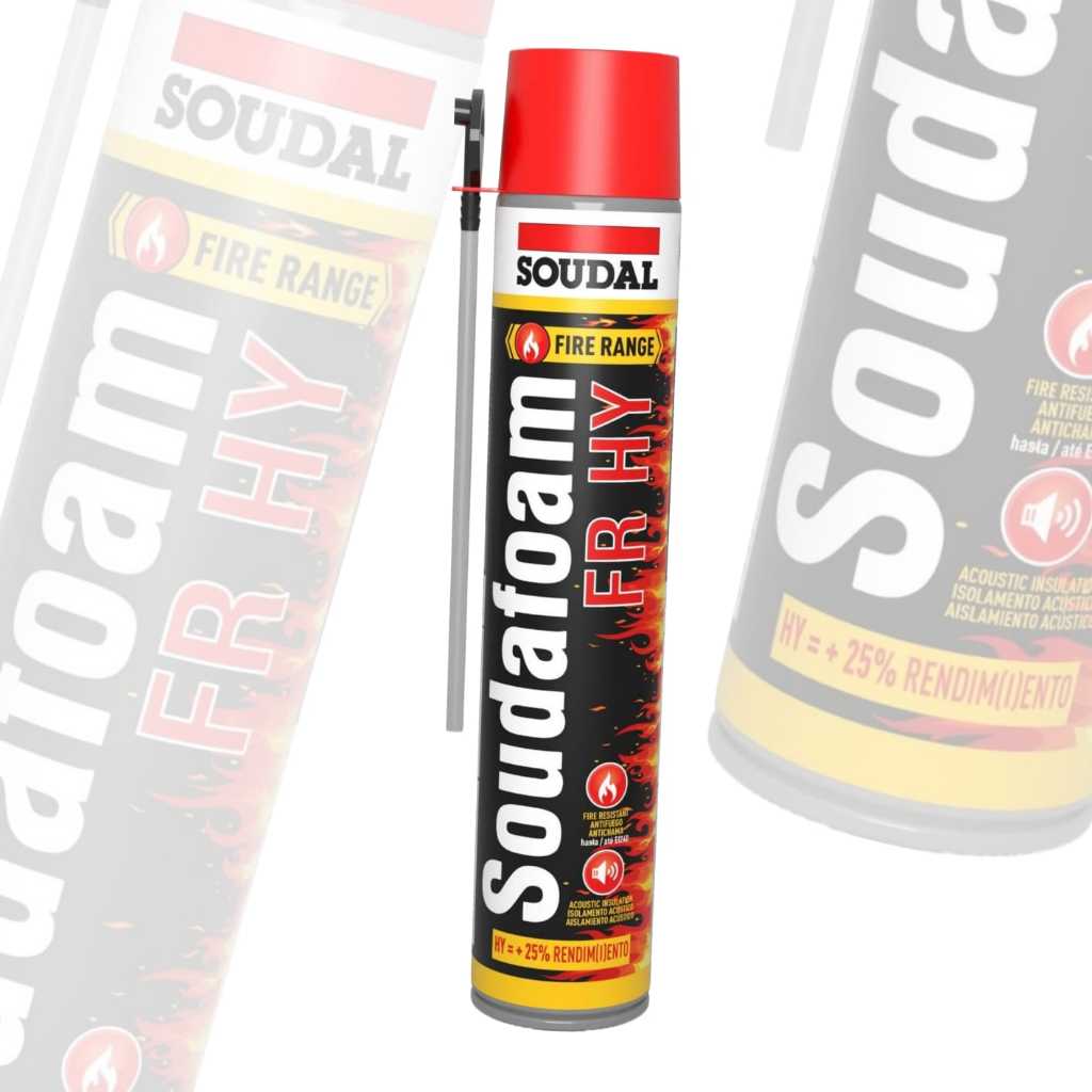 Espuma Expansiva Anti Chama Soudafoam Fr Manual Rosa 750Ml Soudal ...