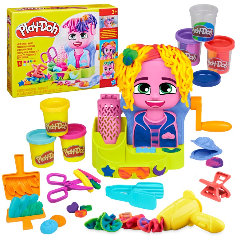 Conjunto Massinha Play Doh Cabeleireiro - HASBRO F8807 | Shopee Brasil