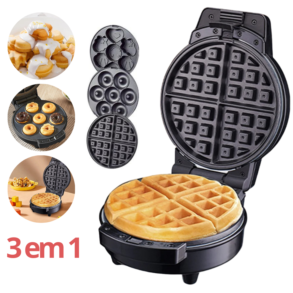 Máquina de Fazer Donuts Rosquinhas Waffle e Bolinhos Personalizado Emogi Confeitaria Culinária