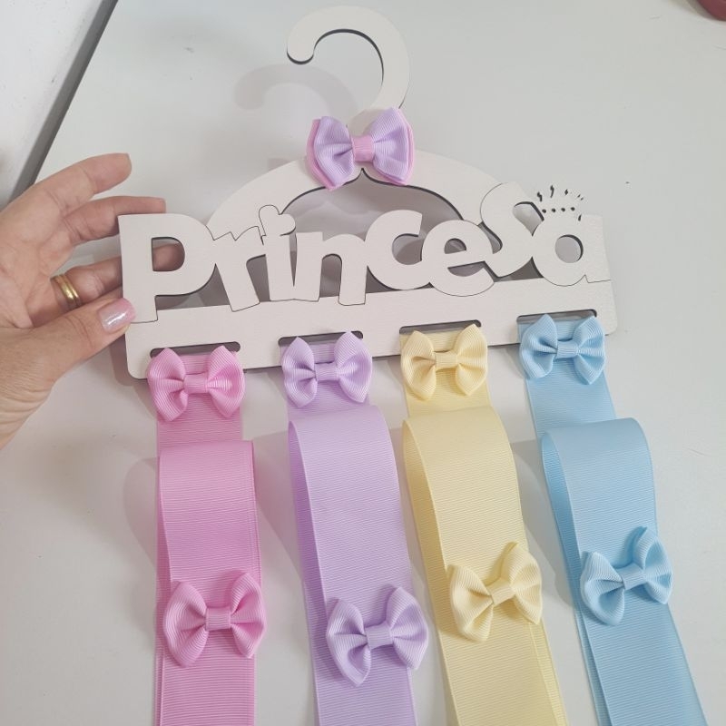 Organizador porta laço princesa infantil colorido bico pato ou tiara ...