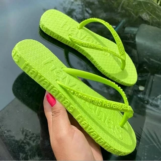 Chinelo Rasteirinha Feminino Sandália Caribe Confortável Verão Color Neon