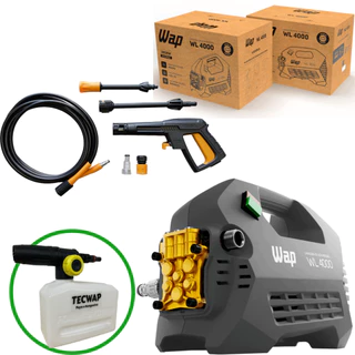 Kit Snow Foam 900ml + Lavadora de Alta Pressão Wl 4000 127v Motor De Indução 2000w Wap
