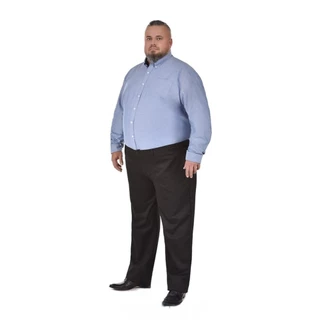 Calça Social Plus Size Premium Oxford Slim Masculina 2 cores Uniforme